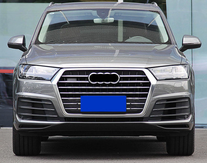Chrome Bumper Grille Fit for 2017 2018 2019 Q7 RSQ7 Honeycomb Mesh Style Bumper Grille Gloss Black Mesh