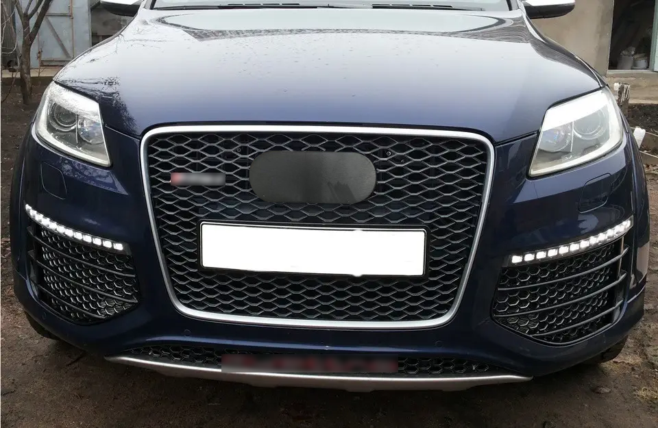 2007 Q7 bumper grille
2008 RSQ7 chrome grille
2009 Q7 bumper grille
2010 RSQ7 front chrome grille
2011 Q7 bumper grille assembly
