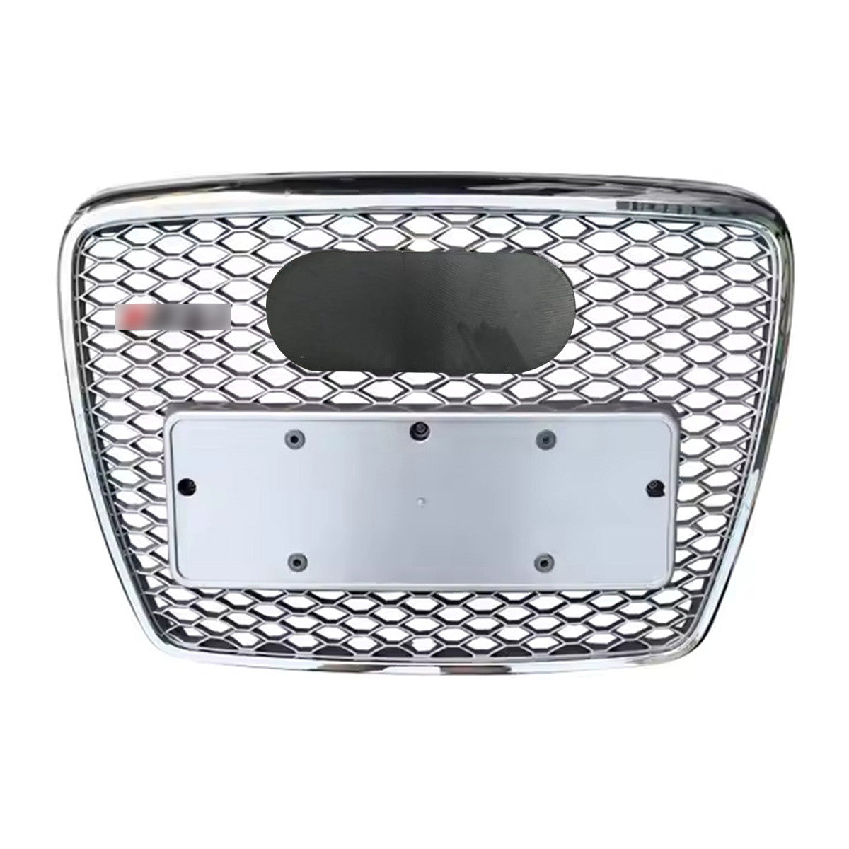 Chrome Bumper Grille Fit for A D A6 2005-2011 Honeycomb Grille with Full Chrome Body