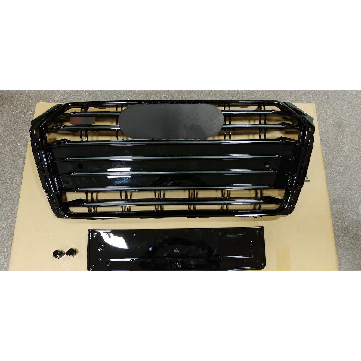 Bumper Grille Fit for A D A4 2013-2016 Grill grille with Gloss Black Body