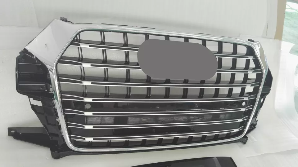 Chrome Bumper Grille Fit for AD Q3 2016-2018 Grill Grille Grey Body