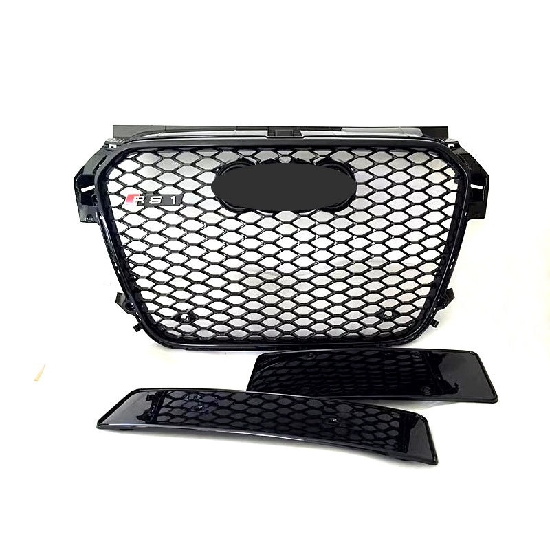 Front Bumper Grille Fit for A1 S1 2016-2018 Update to RS1 Honeycomb Mesh Bumper Grille