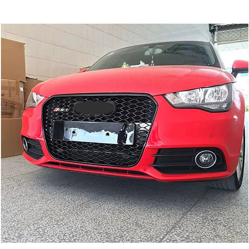 Front Bumper Grille Fit for A1 S1 2016-2018 Update to RS1 Honeycomb Mesh Bumper Grille
