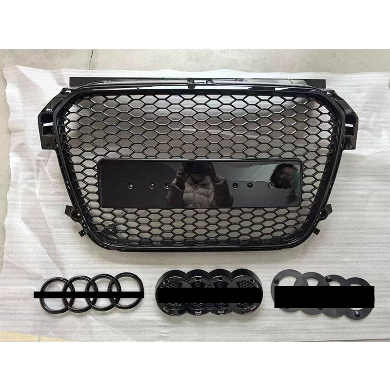 Front Bumper Grille Fit for A1 S1 2016-2018 Update to RS1 Honeycomb Mesh Bumper Grille