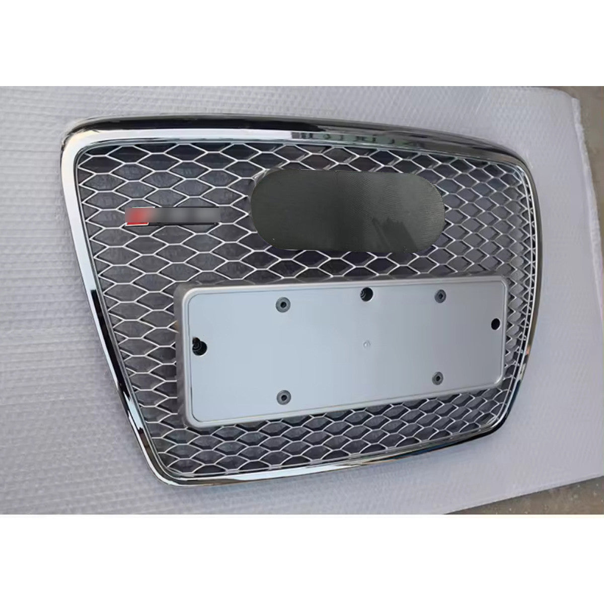 Chrome Bumper Grille Fit for A D A6 2005-2011 Honeycomb Grille with Full Chrome Body