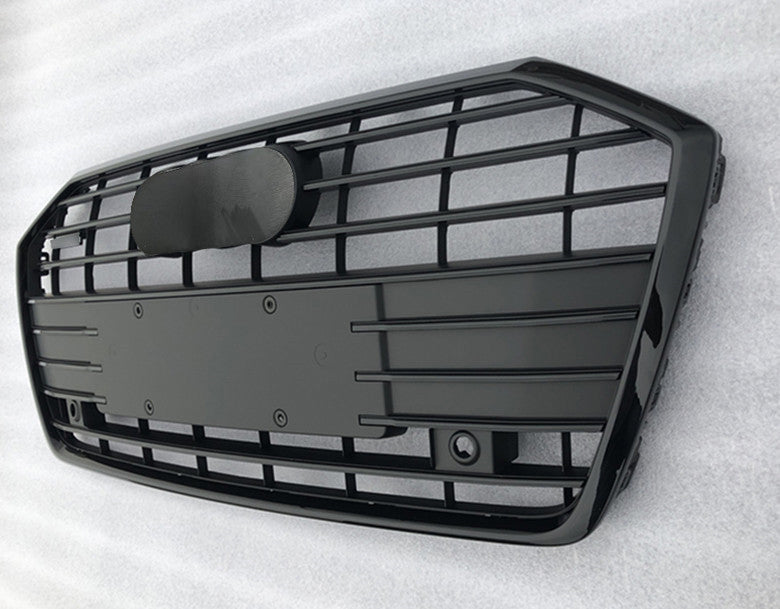Front Bumper Grille Fit for Audi A6 RS6 S6 2019-2024 Front bumper Grill grille Matte Black