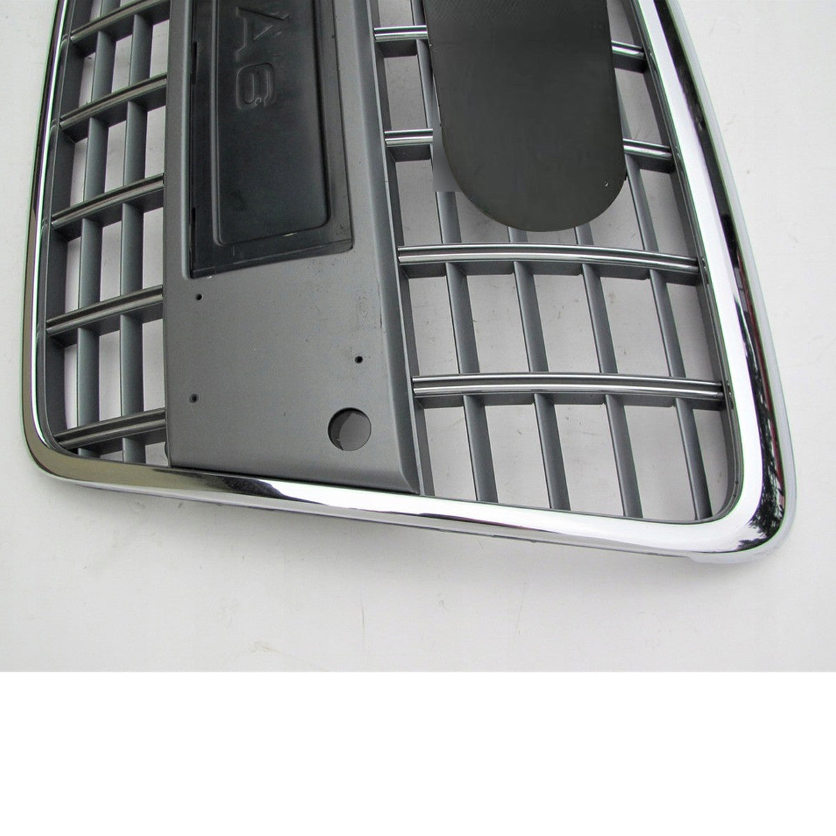 Chrome Bumper Grille Fit for A D A6 2005-2011 Grill Grille with Grey Body