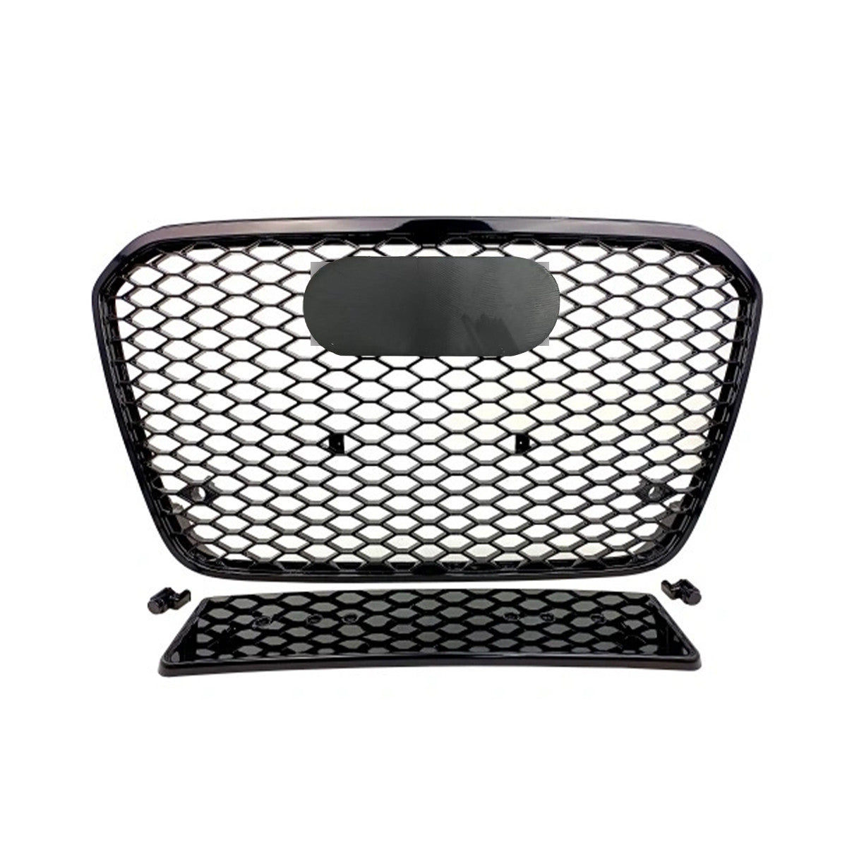 Bumper Grille Fit for A D A6 2012-2015 Honeycomb Grille with Gloss Black Body