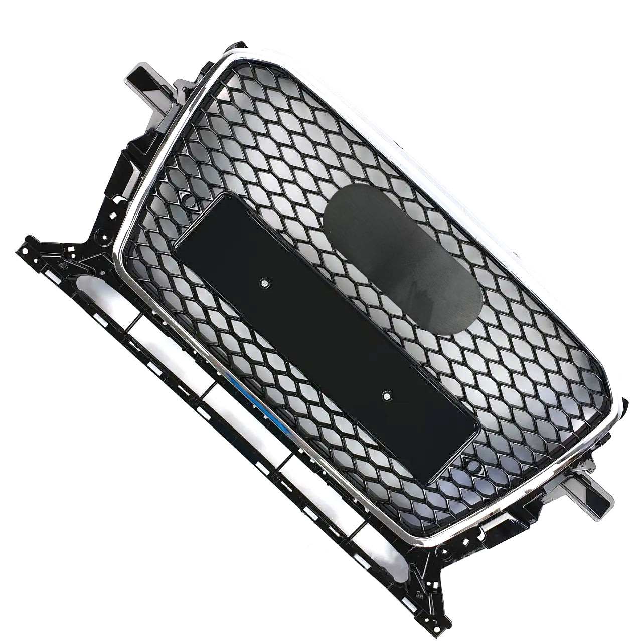 Chrome Bumper Grille Fit for 2013-2017 A D Q5 SQ5 Mesh Honeycomb Grille