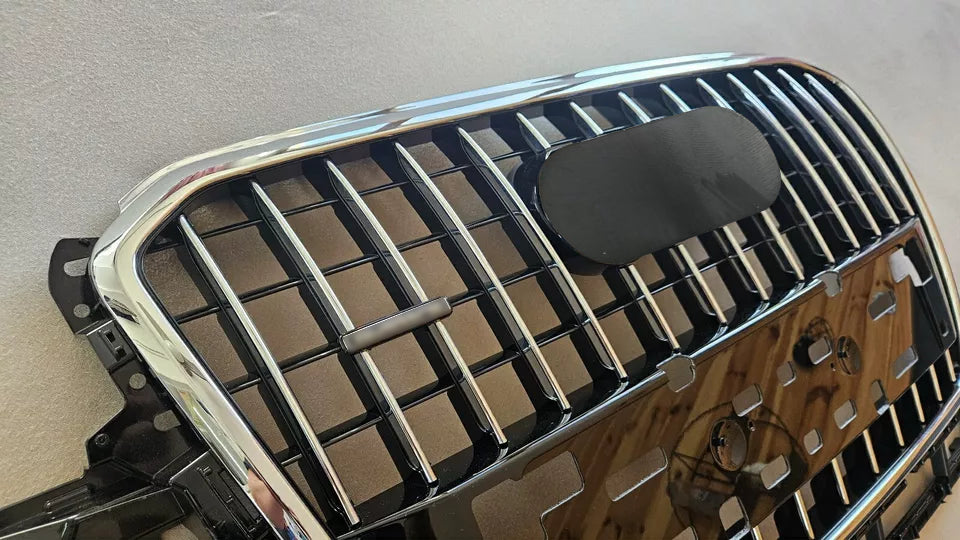 Front Bumper Grille Fit for 2013-2017 A D Q5 SQ5 Grill Grille w/o Radar Hole