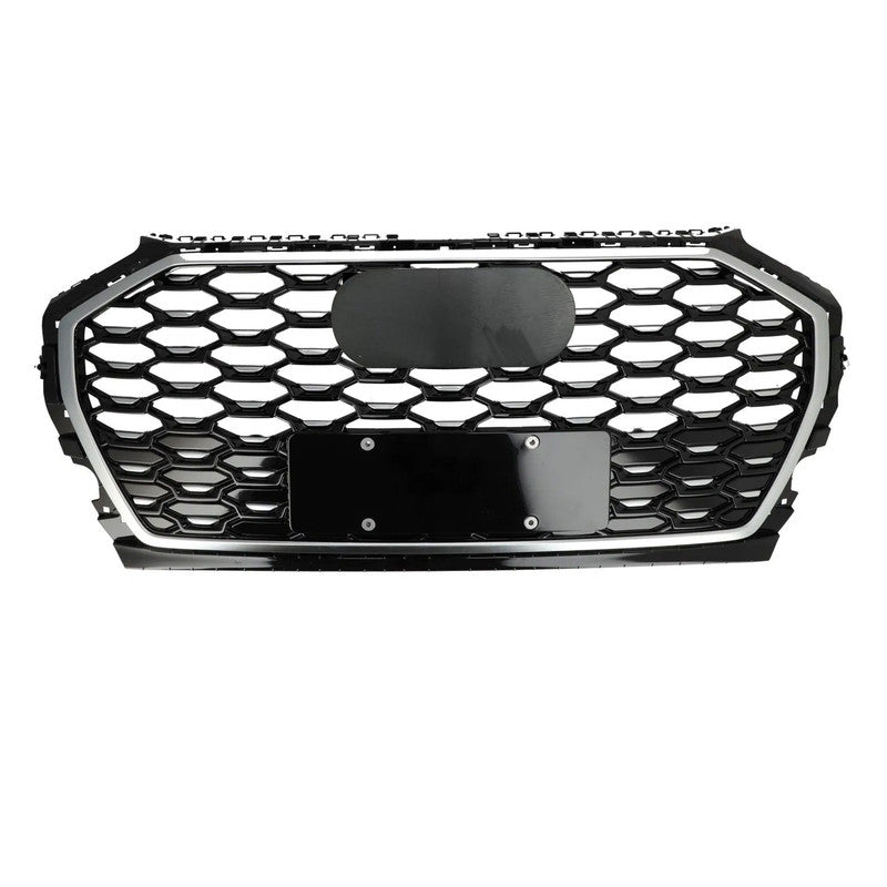 Chrome Bumper Grille Fit for AD Q5 SQ5 B9.5 2021-2022 Mesh Honeycomb Front Bumper Grille