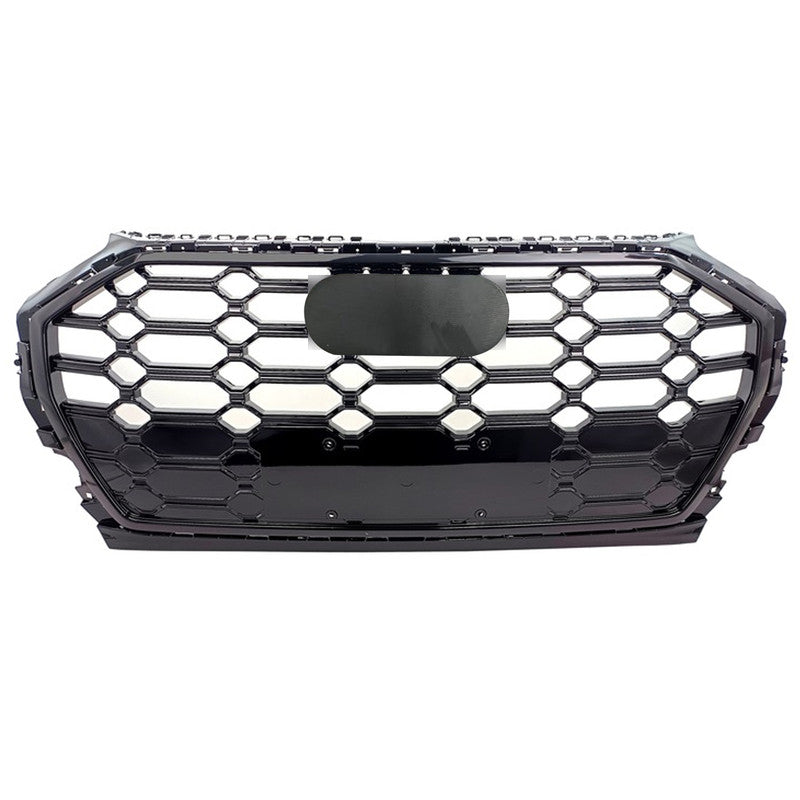 Front Bumper Grille Fit for AD Q5 SQ5 B9.5 2021-2022 SQ5 Style Front Bumper Grille Gloss Black