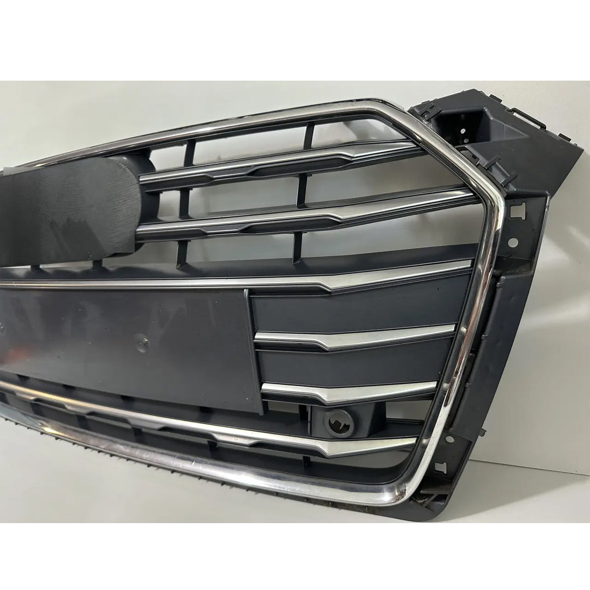 Chrome Bumper Grille Fit for A D A5 2017-2019 Grill Grille with Gloss Black Body
