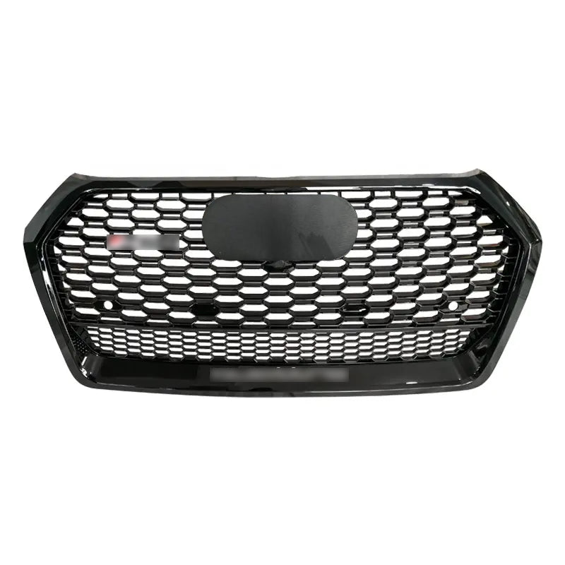 Front Bumper Grille Fit for AD Q5 RSQ5 2018 2019 2020 Mesh Honeycomb Bumper Grille Lower Window Gloss Black