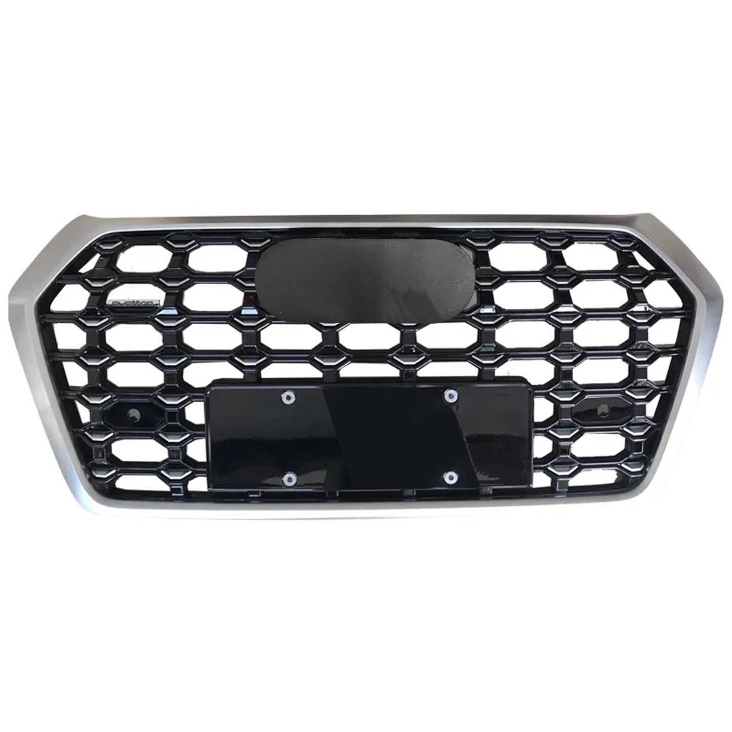 Chrome Trim Bumper Grille Fit for AD Q5 RSQ5 2018 2019 2020 Star Style Bumper Grille