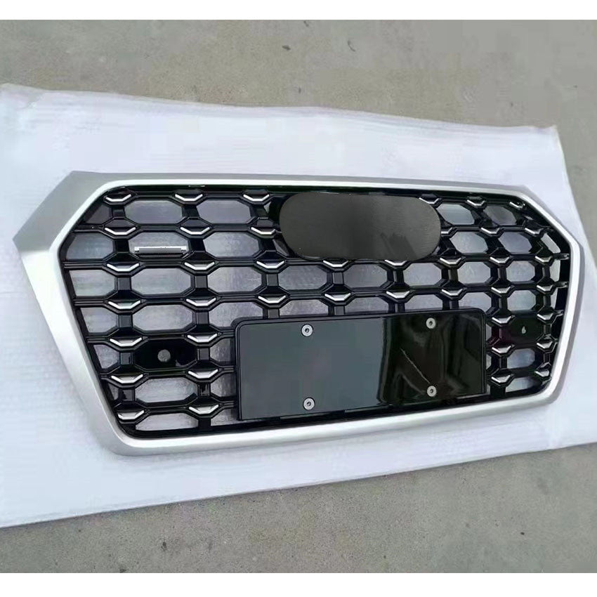 Chrome Trim Bumper Grille Fit for AD Q5 RSQ5 2018 2019 2020 Star Style Bumper Grille