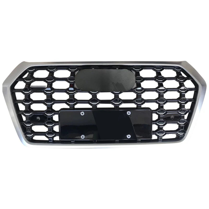Chrome Trim Bumper Grille Fit for AD Q5 RSQ5 2018 2019 2020 Star Style Bumper Grille