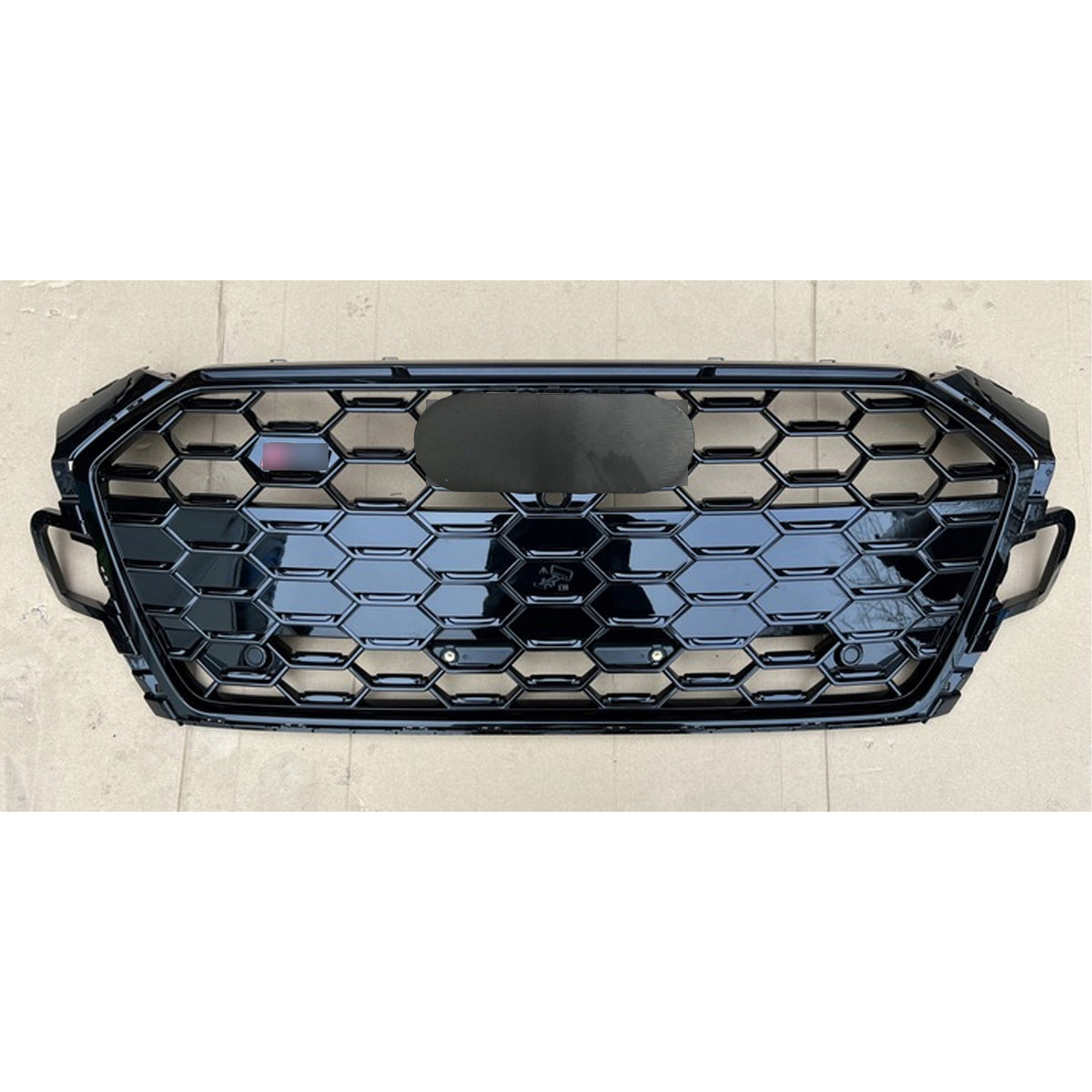 Bumper Grille Fit for A D A5 2020-2024 Honeycomb Grille with Full Gloss Black Body
