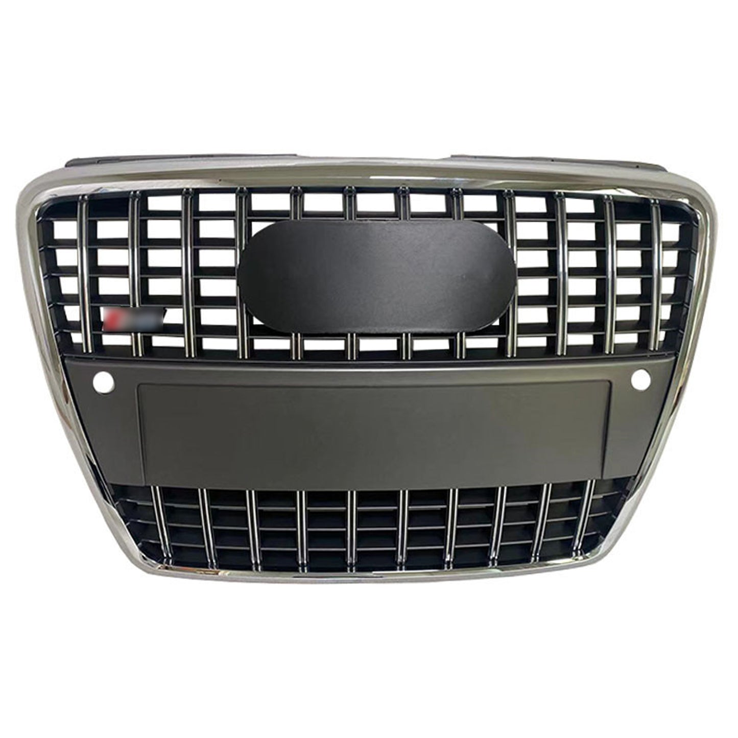 Front Bumper Griller fit for A D A8 S8 D3 2005-2009 S8 Style Chrome ring Strip Front bumper Grille Matte Black