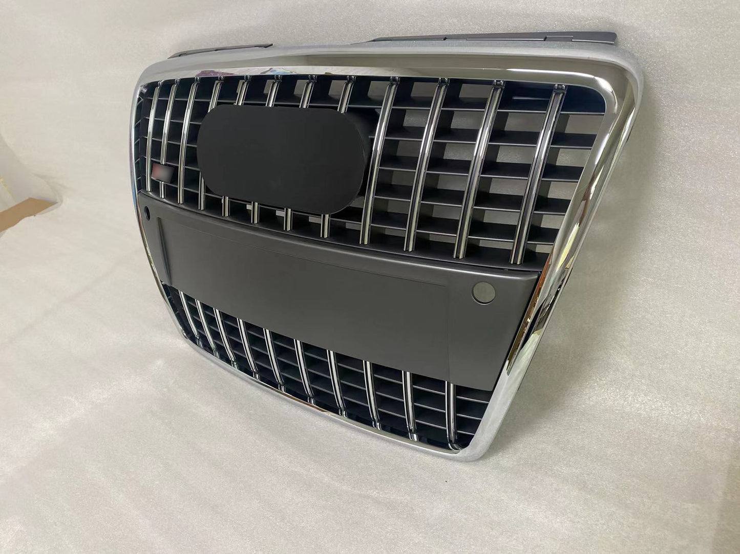 Front Bumper Griller fit for A D A8 S8 D3 2005-2009 S8 Style Chrome ring Strip Front bumper Grille Matte Black