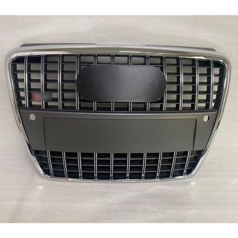 Front Bumper Griller fit for A D A8 S8 D3 2005-2009 S8 Style Chrome ring Strip Front bumper Grille Matte Black