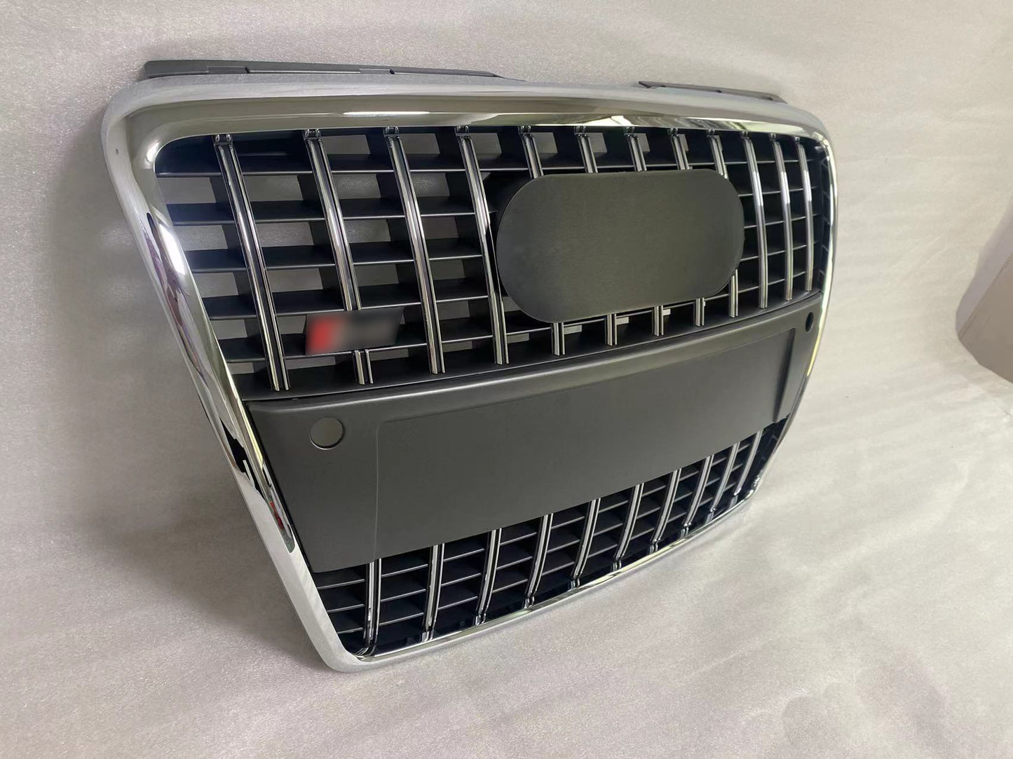 Front Bumper Griller fit for A D A8 S8 D3 2005-2009 S8 Style Chrome ring Strip Front bumper Grille Matte Black