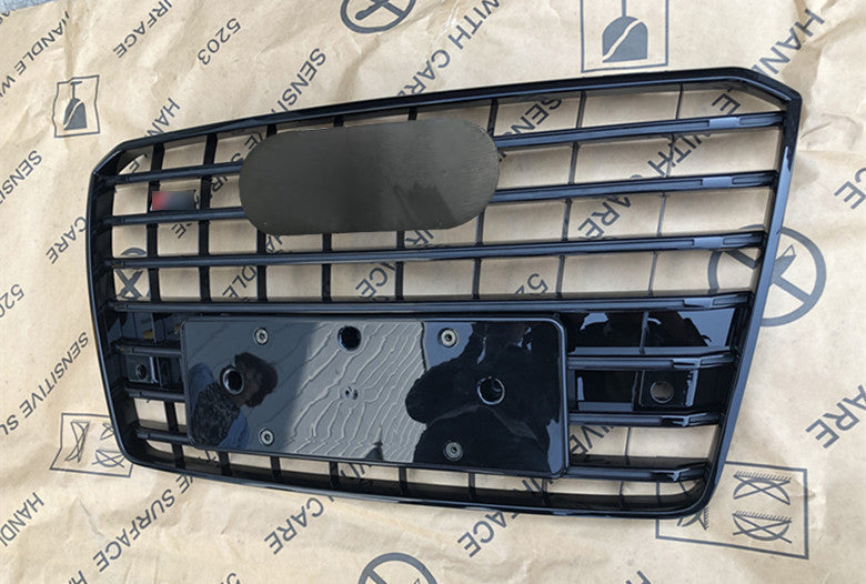 Bumper Grille Fit for AD A8 S8 2015-2017 Grill Grille RS8 Gloss Black