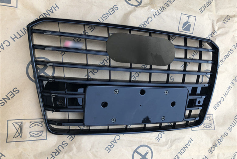 Bumper Grille Fit for AD A8 S8 2015-2017 Grill Grille RS8 Gloss Black