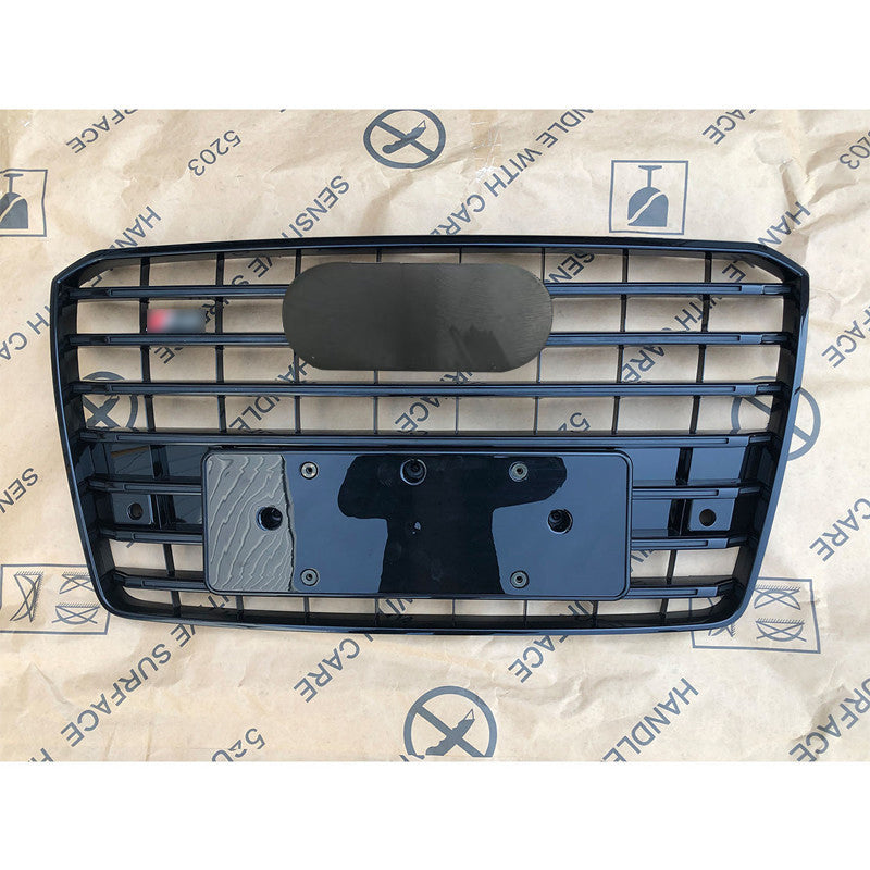 Bumper Grille Fit for AD A8 S8 2015-2017 Grill Grille RS8 Gloss Black