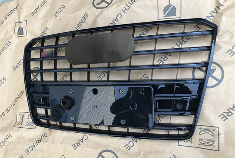 Bumper Grille Fit for AD A8 S8 2015-2017 Grill Grille RS8 Gloss Black