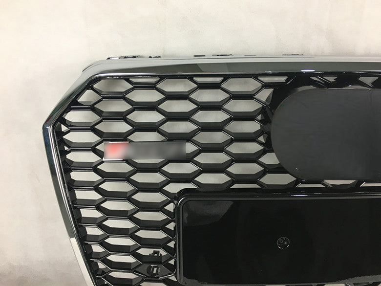 Chrome Front Bumper Grille fit for AD 2016 2017 2018 A7 S7 RS7 Style Front bumper Honeycomb Grille