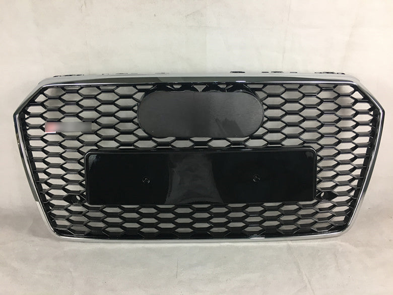Chrome Front Bumper Grille fit for AD 2016 2017 2018 A7 S7 RS7 Style Front bumper Honeycomb Grille