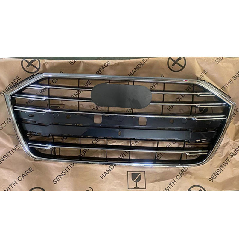 Chrome Bumper Grille Fit for AD A8 S8 2019-2021 Grill Grille RS8 Gloss Black