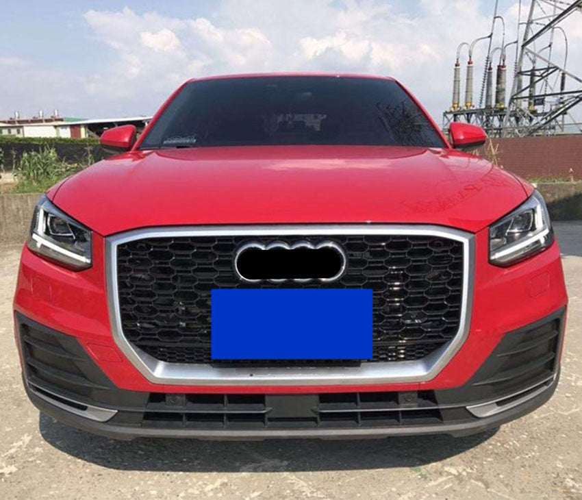 2017 Audi Q2 bumper grille
2018 Q2 chrome bumper grille
2019 Audi Q2 front bumper grille
2020 Q2 bumper grille chrome finish