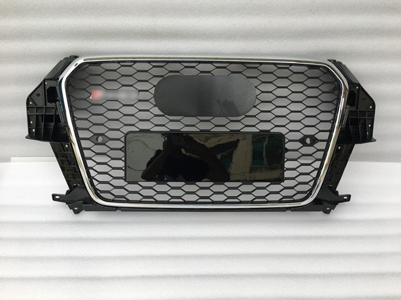 Front Bumper Grille Fit for AD Q3 RSQ3 SQ3 2013-2015 Mesh Honeycomb Bumper grille