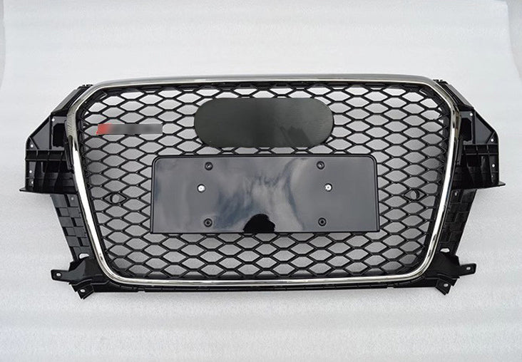 Front Bumper Grille Fit for AD Q3 RSQ3 SQ3 2013-2015 Mesh Honeycomb Bumper grille