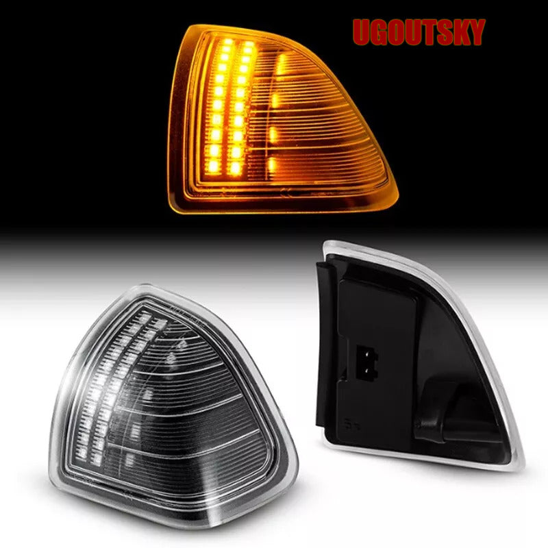 UGOUTSKY LED Side Mirror Turn Signal Lights Clear For 2010-2018 Dodge Ram 1500 2500 3500