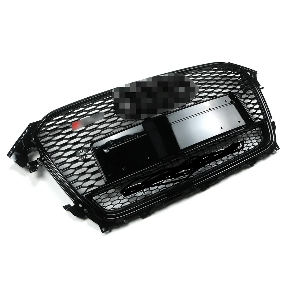 Bumper Grille Fit for A D A4 2013-2016 Honeycomb Grille with Gloss Black Body