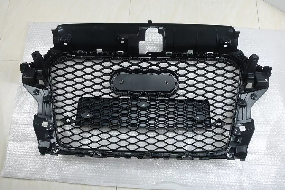 Bumper Grille Fit for 2013-2016 A3 S3 Front Bumper Mesh Honeycomb Grille