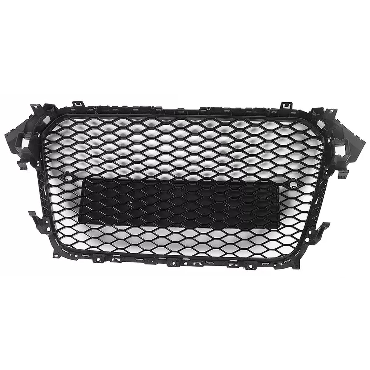 Bumper Grille Fit for A D A4 2013-2016 Honeycomb Grille with Gloss Black Body No Emblem