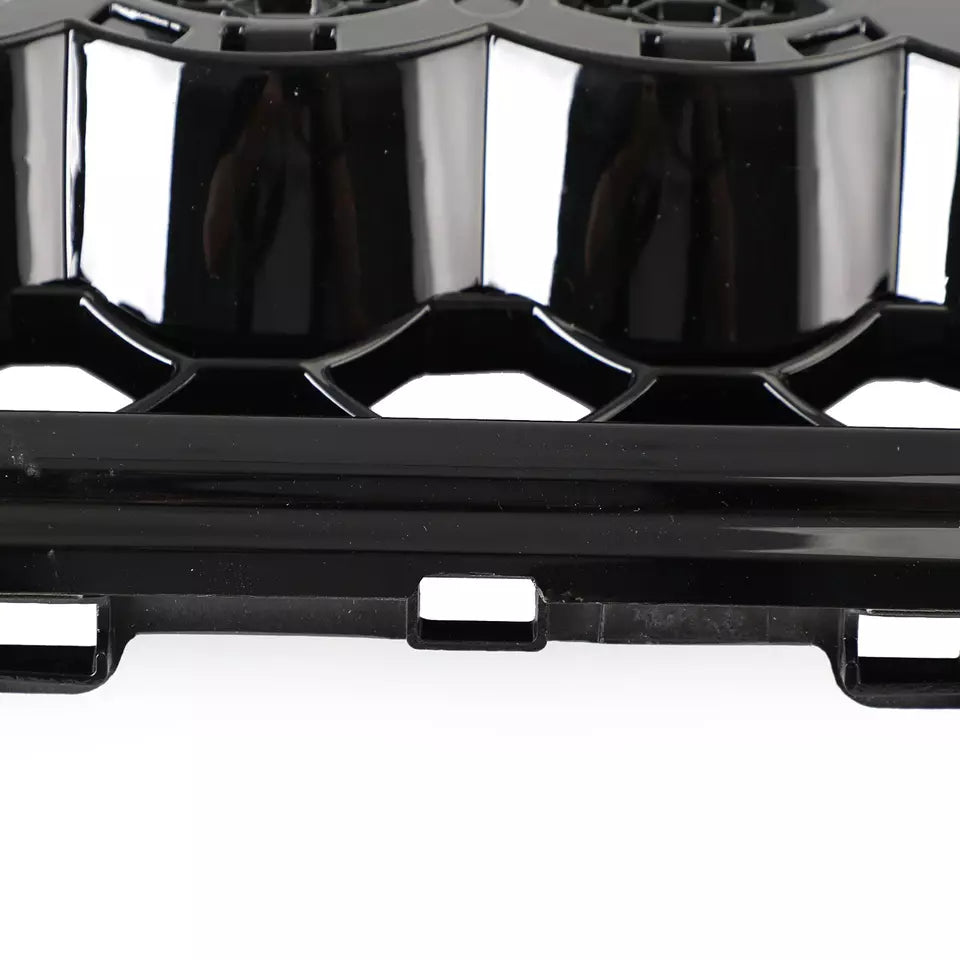 RS4 Style Mesh Front Bumper Grille For A4 S4 B8.5 2013-2016 Gloss Black