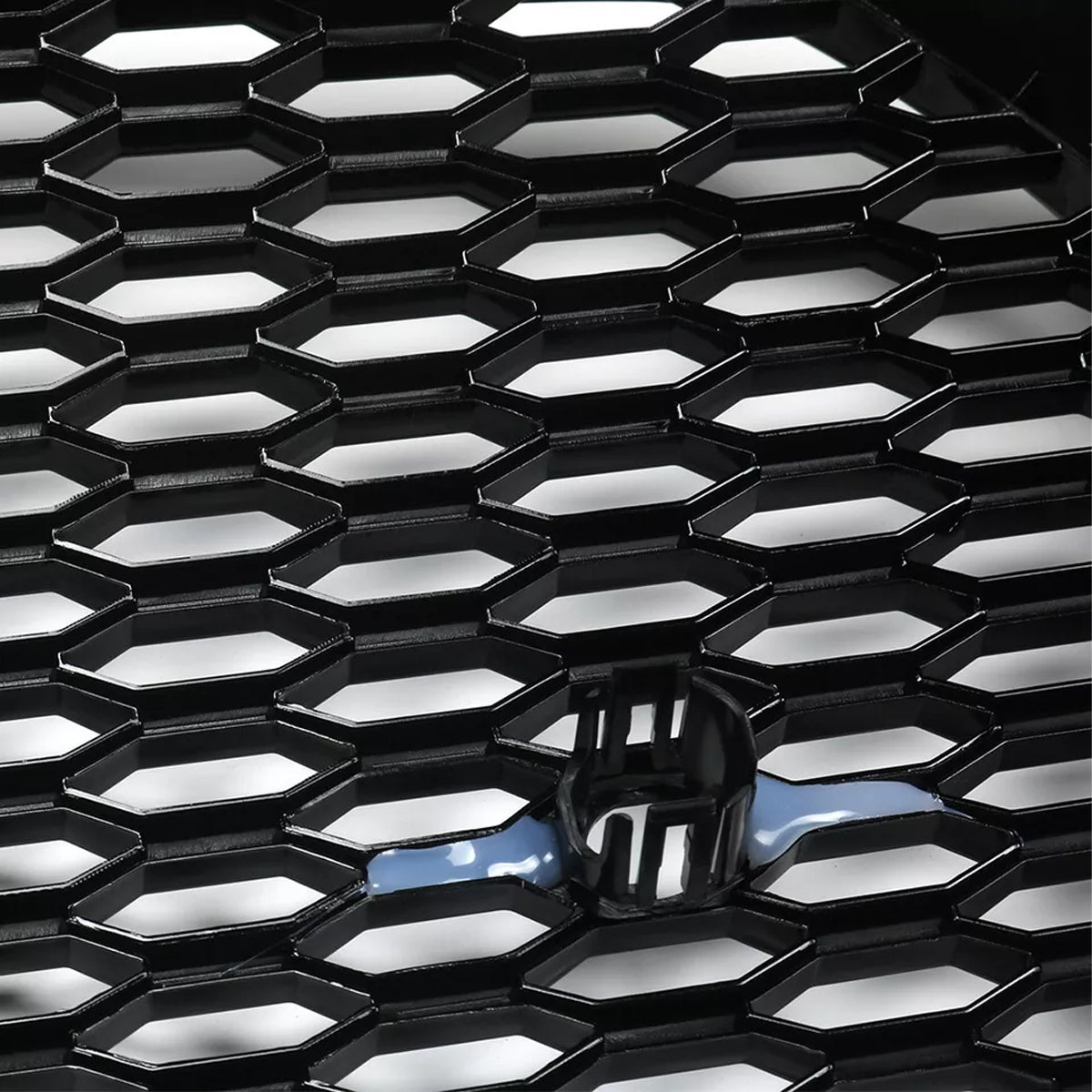 Bumper Grille Fit for A D A4 2013-2016 Honeycomb Grille with Gloss Black Body