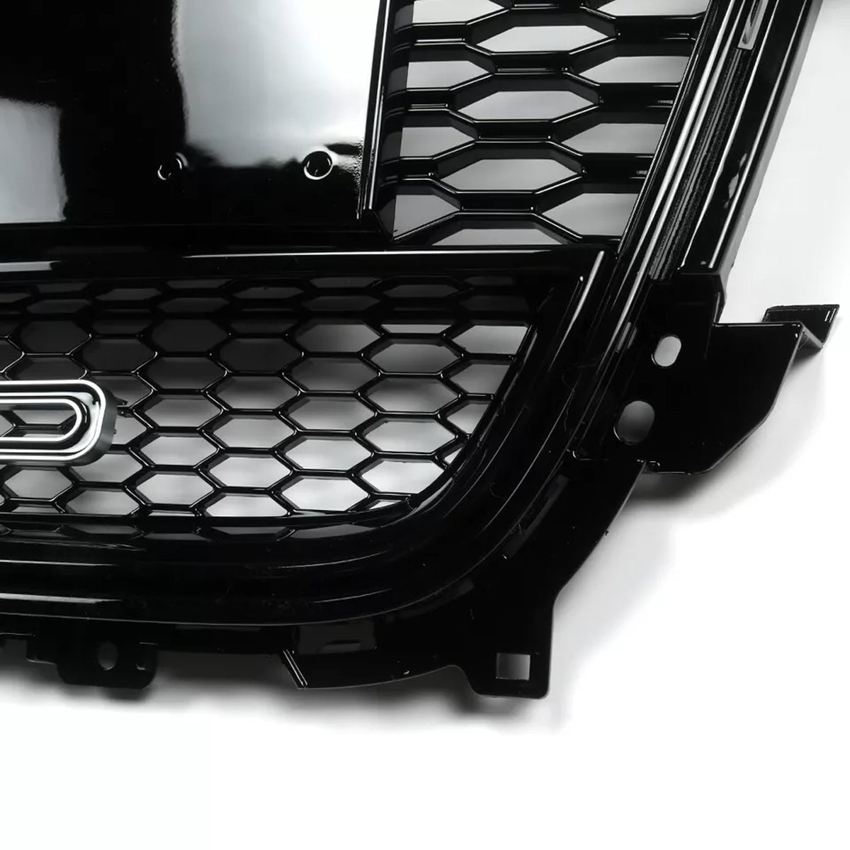 Bumper Grille Fit for A D A4 2013-2016 Honeycomb Grille with Gloss Black Body