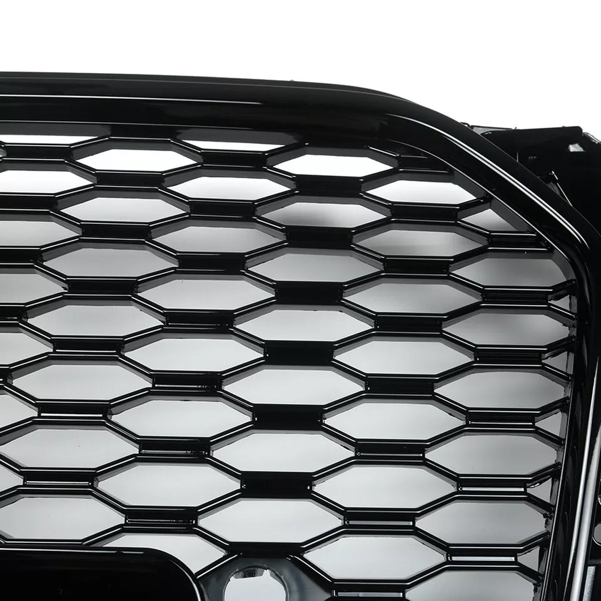 Bumper Grille Fit for A D A4 2013-2016 Honeycomb Grille with Gloss Black Body
