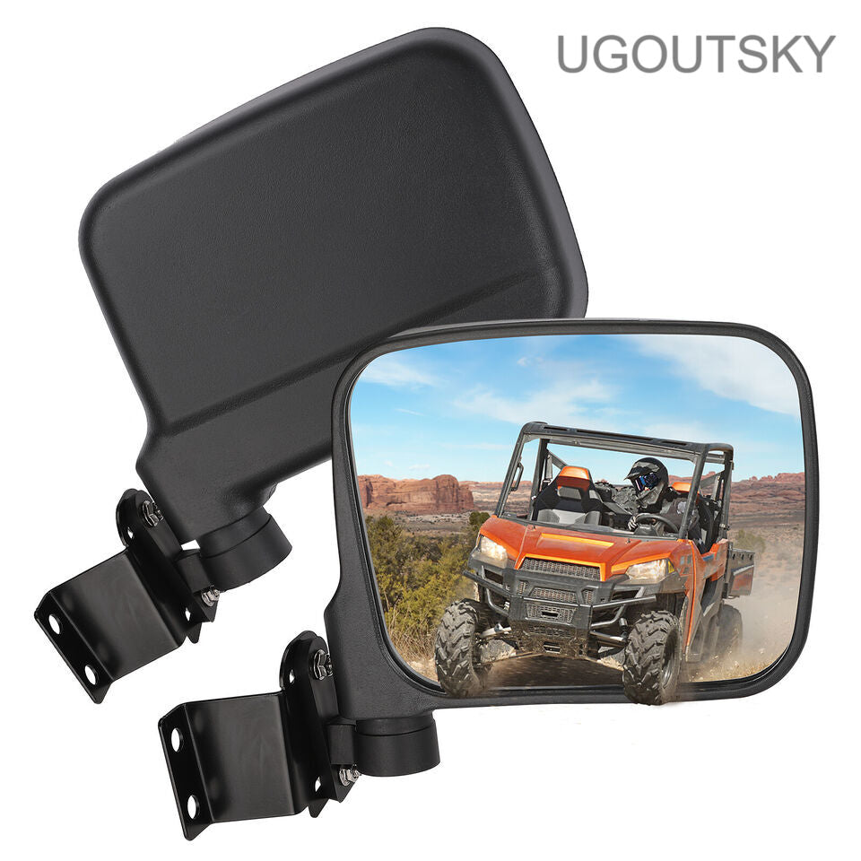 UGOUTSKY Rear view mirrors TV Rear View Side Mirrors 7.8" Large For Polaris Ranger XP 500/570/900