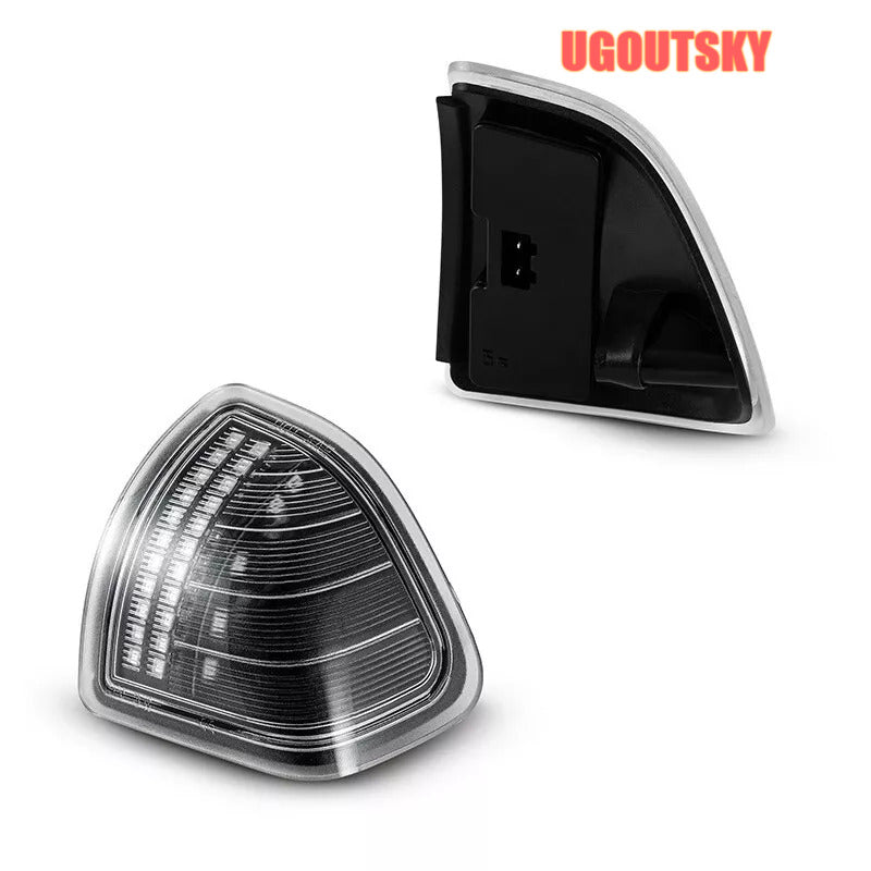 UGOUTSKY LED Side Mirror Turn Signal Lights Clear For 2010-2018 Dodge Ram 1500 2500 3500