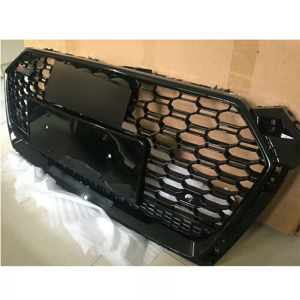 For TT TTS 2015-2018 TTRS Style Full Honeycomb Front bumper Grille US STOCK