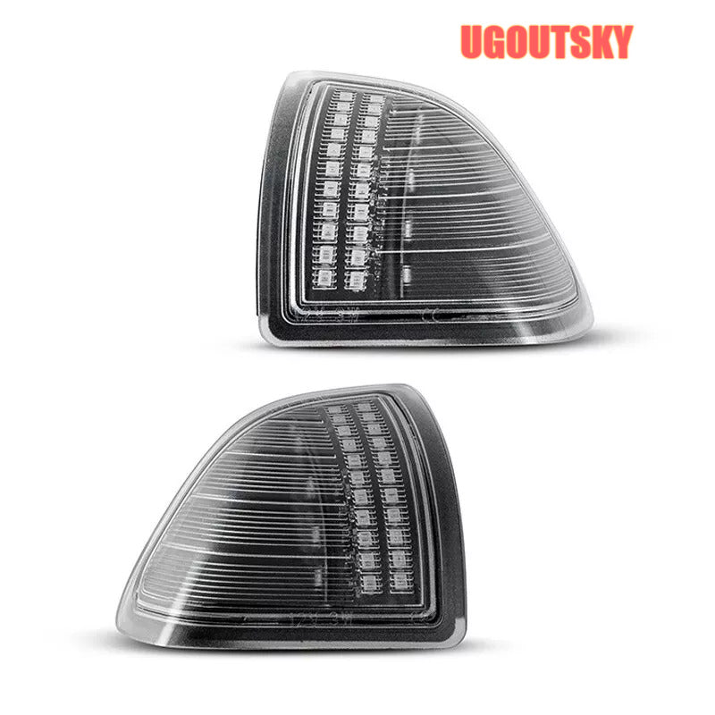 UGOUTSKY LED Side Mirror Turn Signal Lights Clear For 2010-2018 Dodge Ram 1500 2500 3500