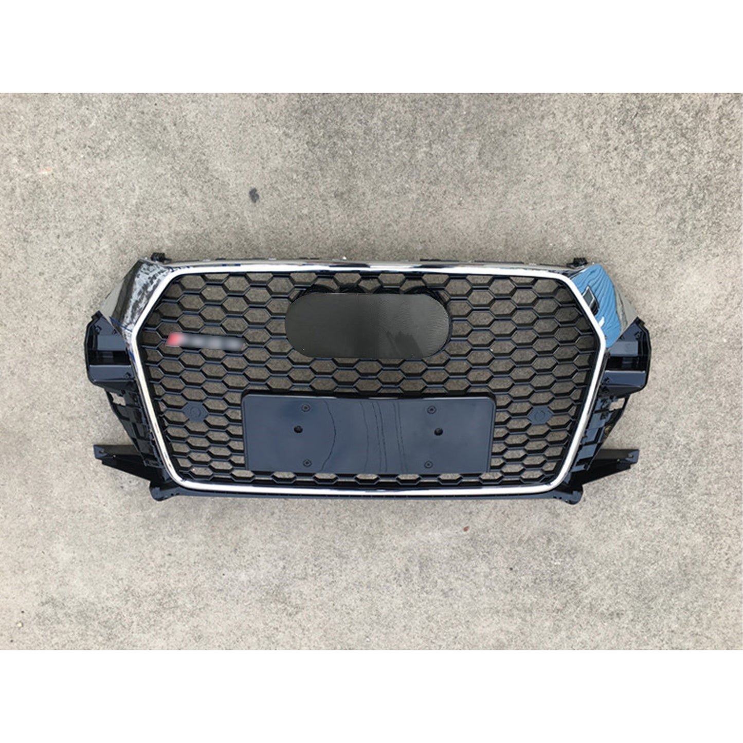 Chrome Bumper Grille Fit for AD Q3 2016-2018 Mesh Honeycomb Grille