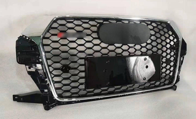 Chrome Bumper Grille Fit for AD Q3 2016-2018 Mesh Honeycomb Grille